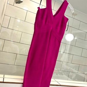 Bebe pink bandage dress size L large